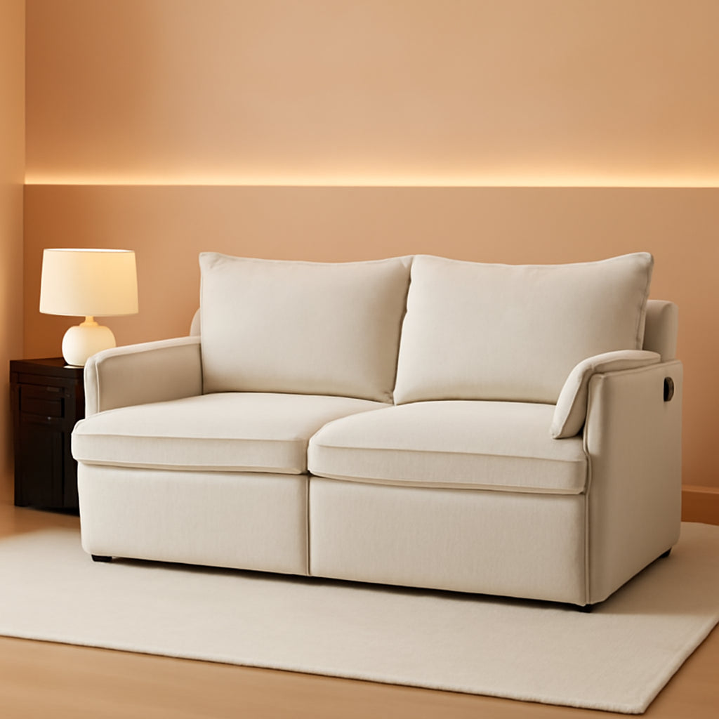 Convertible King Sofa Bed with USB Charging and Pockets-0