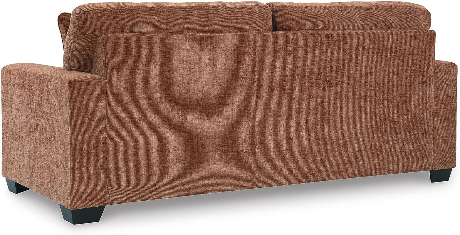 Queen Burnt Orange Contemporary Luxury Sofa Sleeper-4